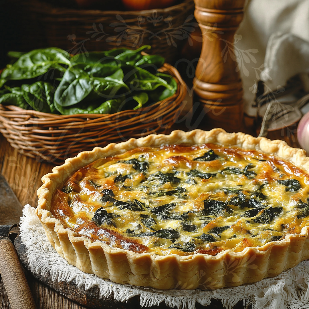 "Quiche aux Épinards"