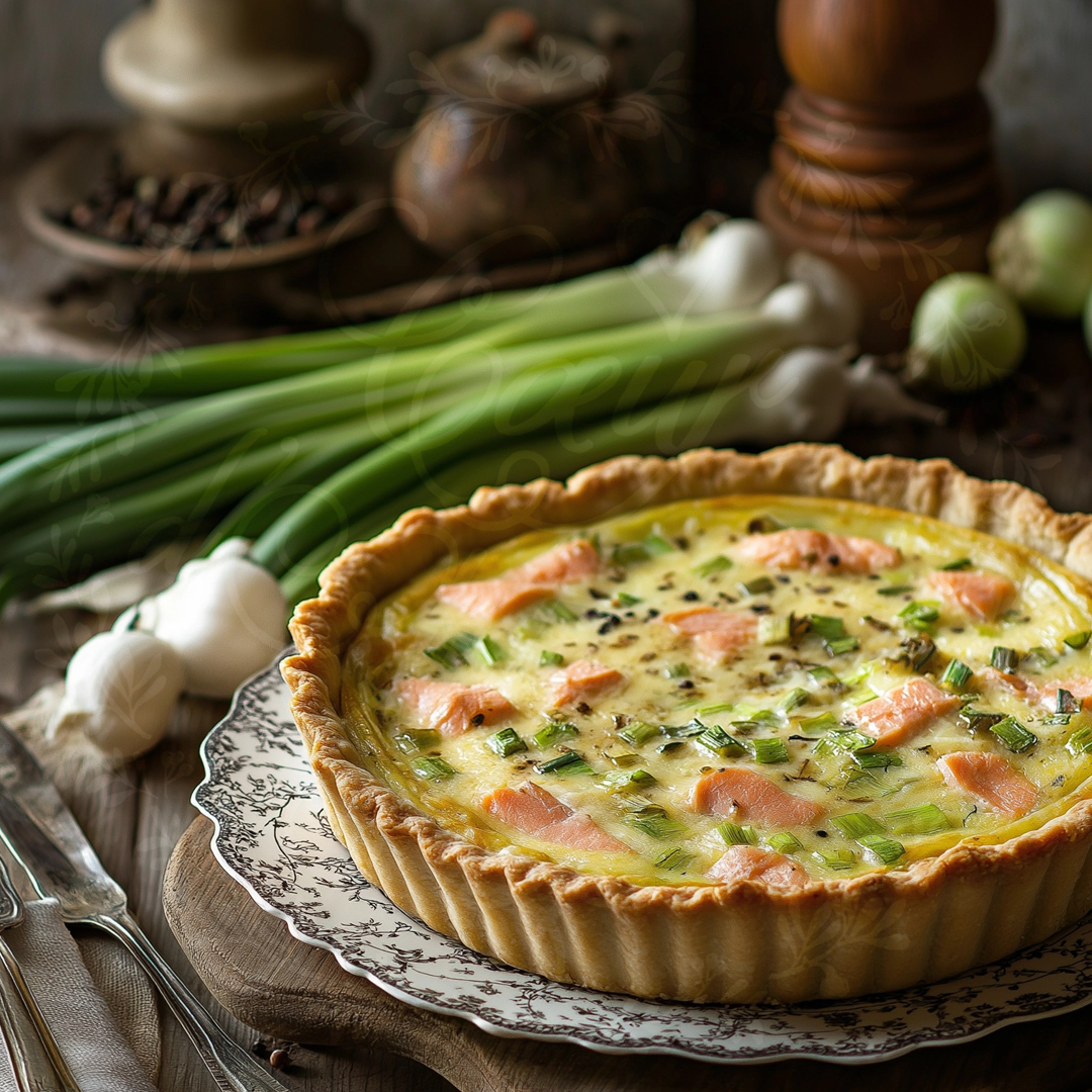 "Quiche Saumon Poireaux"